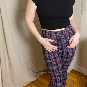 Urban Outfitters Lola Plaid Kick Flare Pant